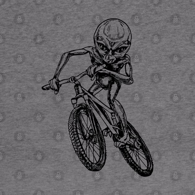 SEEMBO Alien Cycling Bicycle Bicycling Biker Biking Riding Bike by SEEMBO